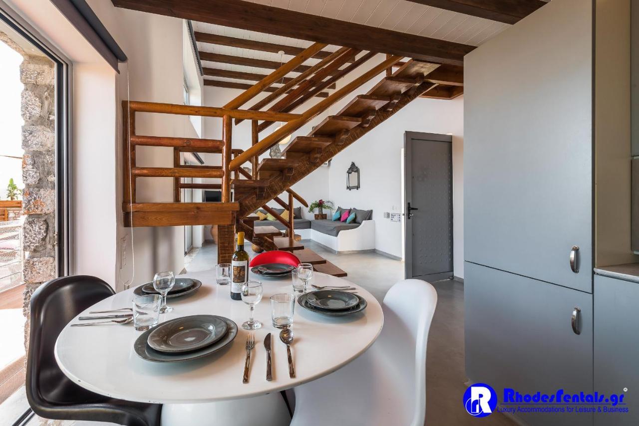 Lindos Seastone Villas Lardos Exteriör bild