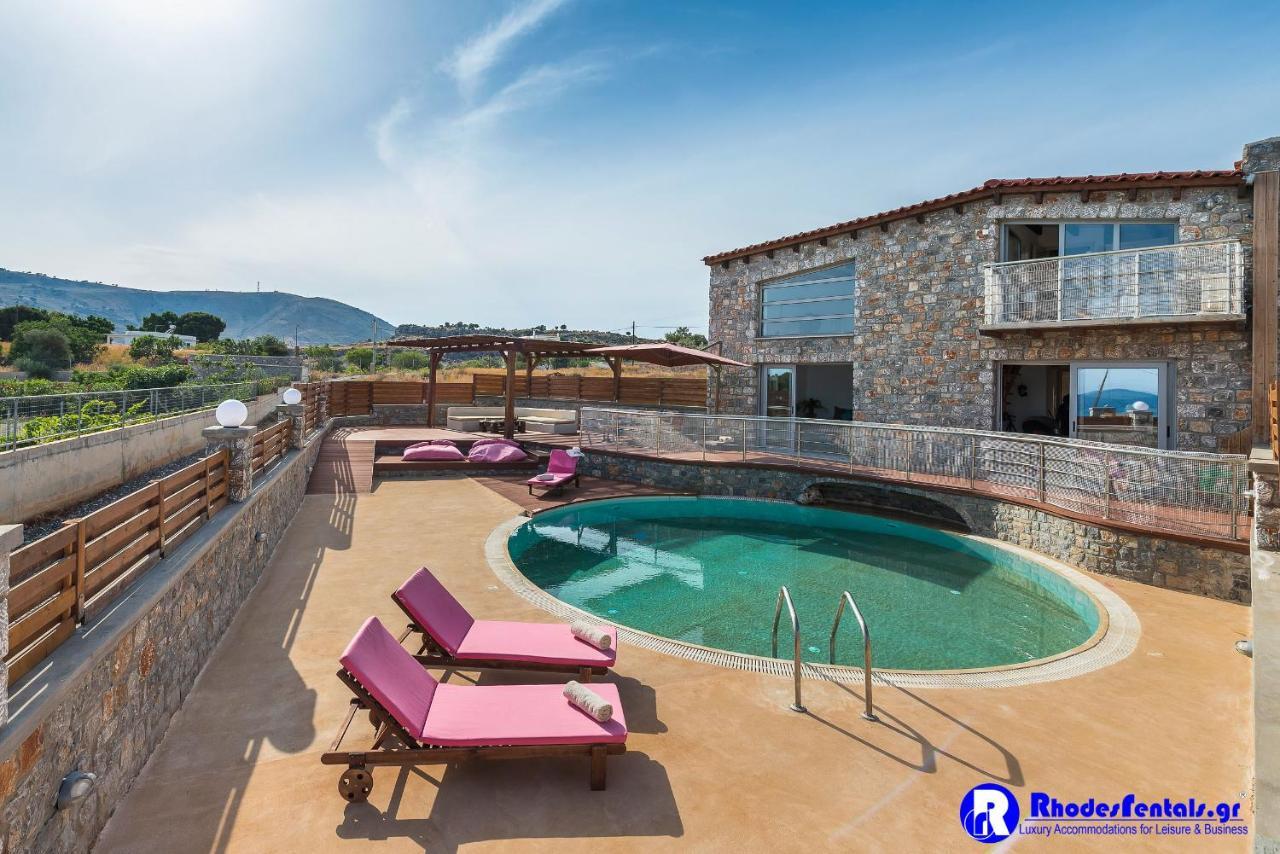 Lindos Seastone Villas Lardos Exteriör bild